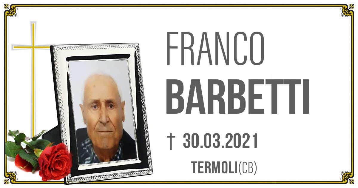 FRANCO BARBETTI 30.03.2021
