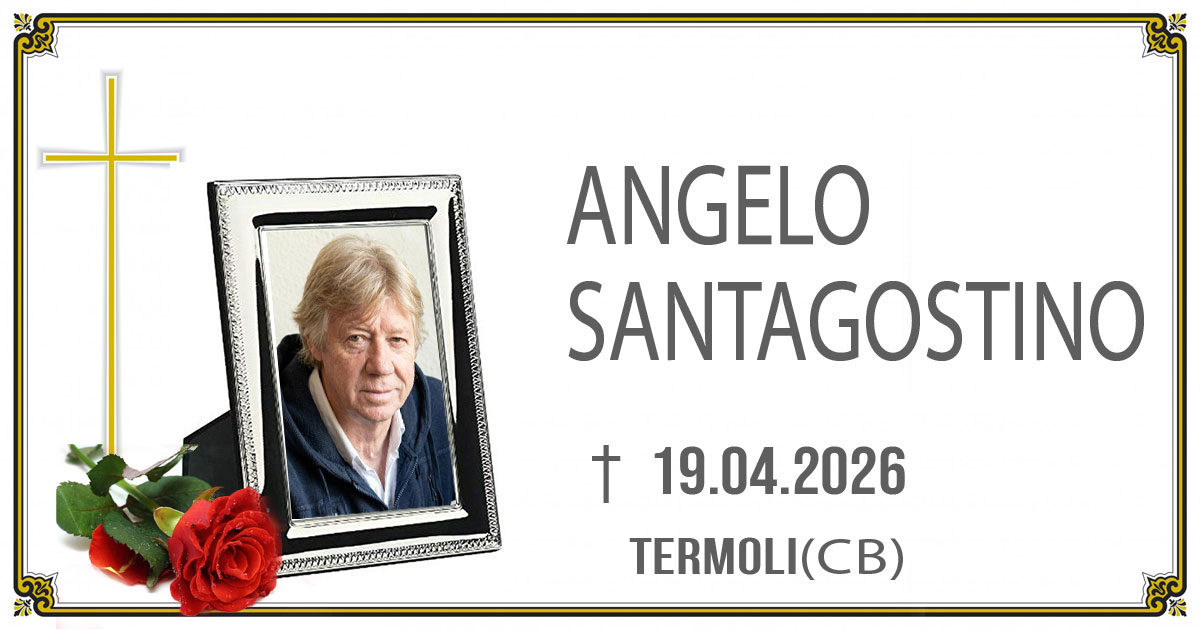 ANGELO SANTAGOSTINO 19/04/2026