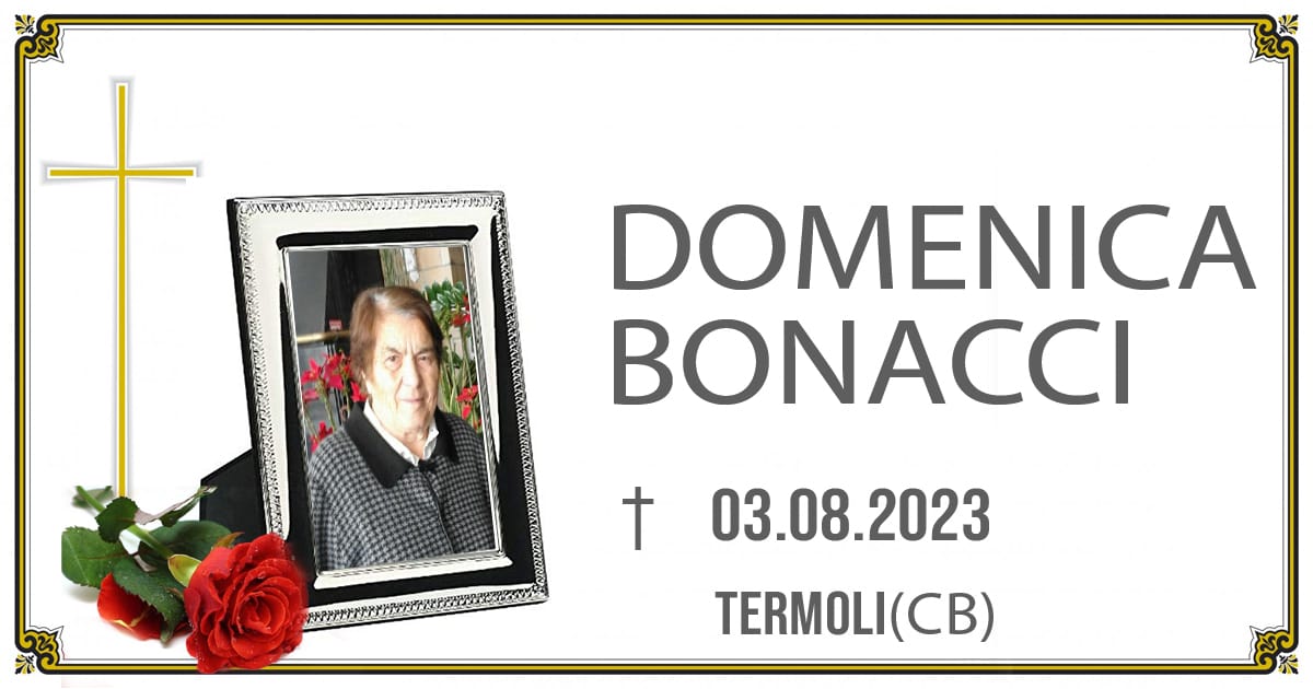 DOMENICA BONACCI 03/08/2023