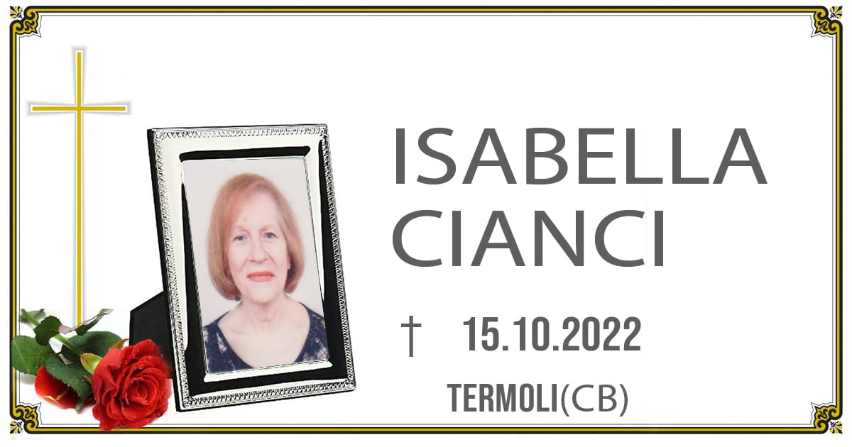 ISABELLA CIANCI 15/10/2022
