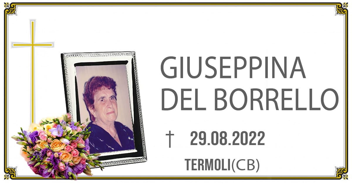 GIUSEPPINA DEL BORRELLO 29/08/2022