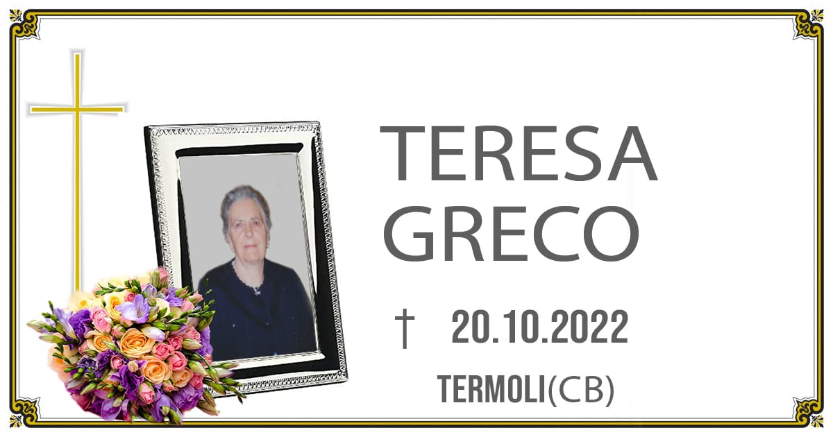 TERESA GRECO 20/10/2022