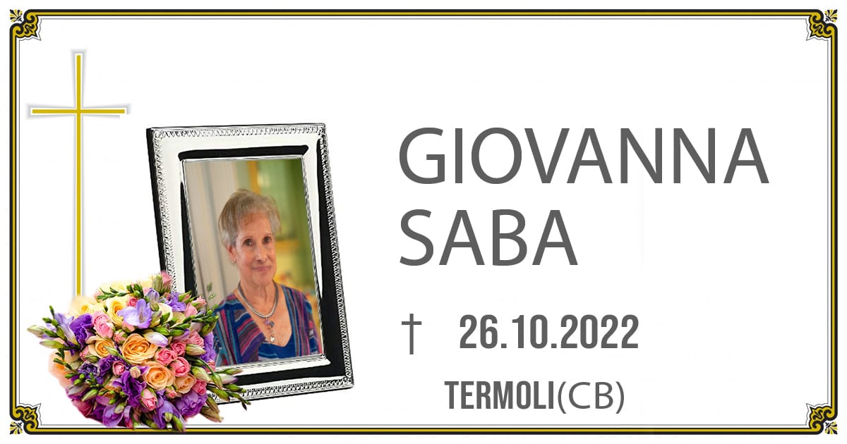 GIOVANNA SABA 26/10/2022