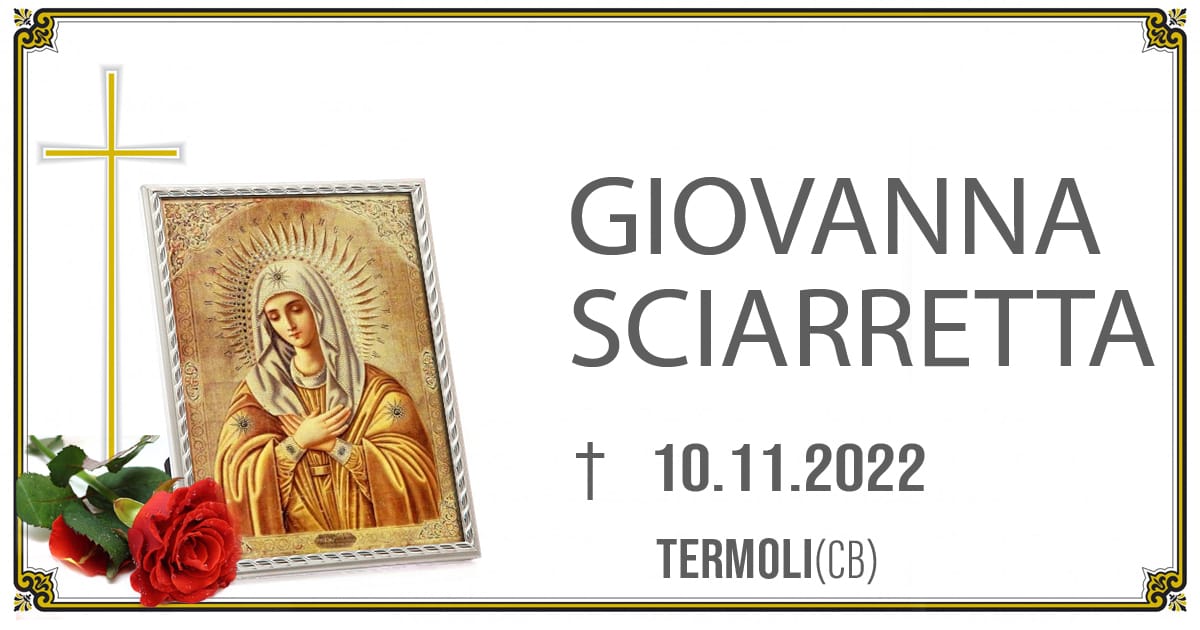 GIOVANNA SCIARRETTA 11/11/2022