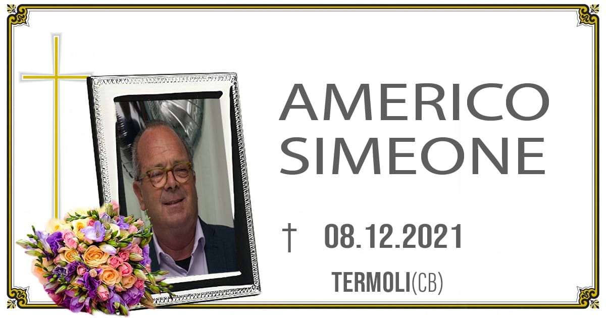 AMERICO SIMEONE 08/12/2021  