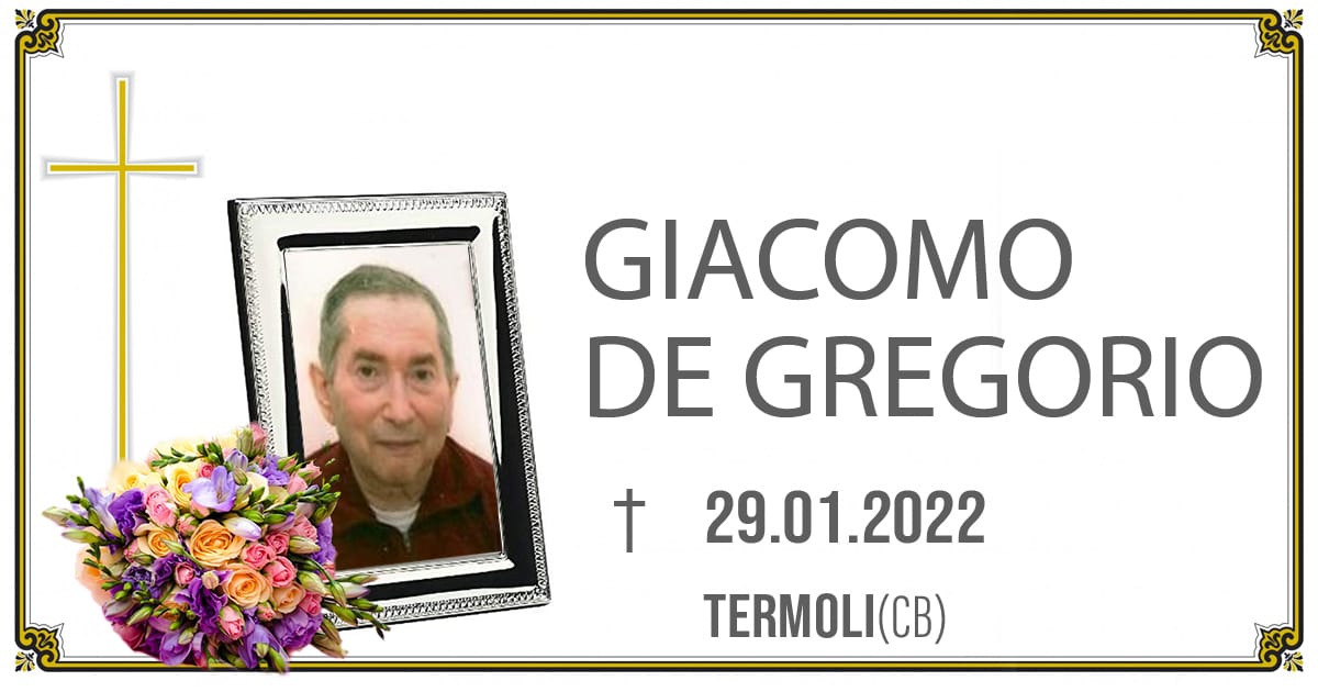 GIACOMO DE GREGORIO 29/01/2022     