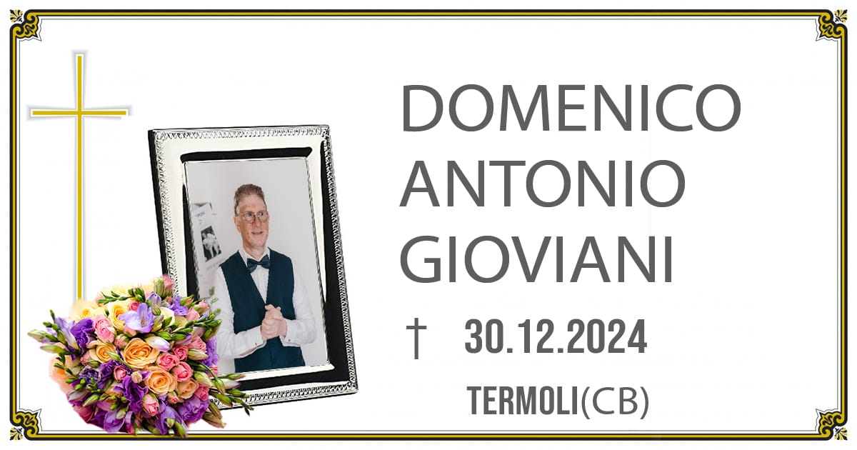 DOMENICO ANTONIO GIOVIANI  30/12/2024