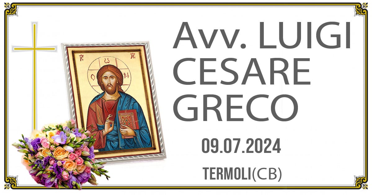 LUIGI CESARE GRECO 09/07/2024 