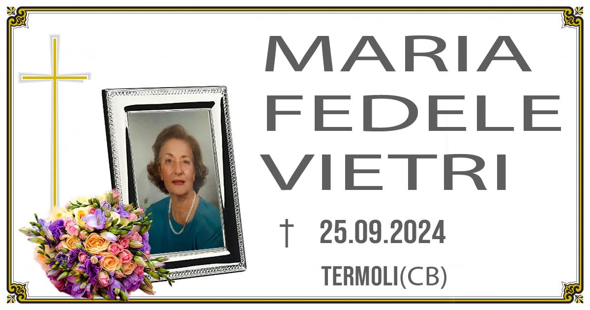 MARIA FEDELE VIETRI 25/09/2024 