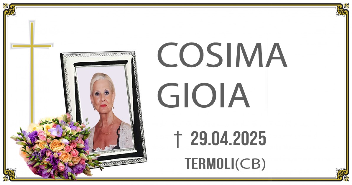 COSIMA GIOIA 29/04/2025