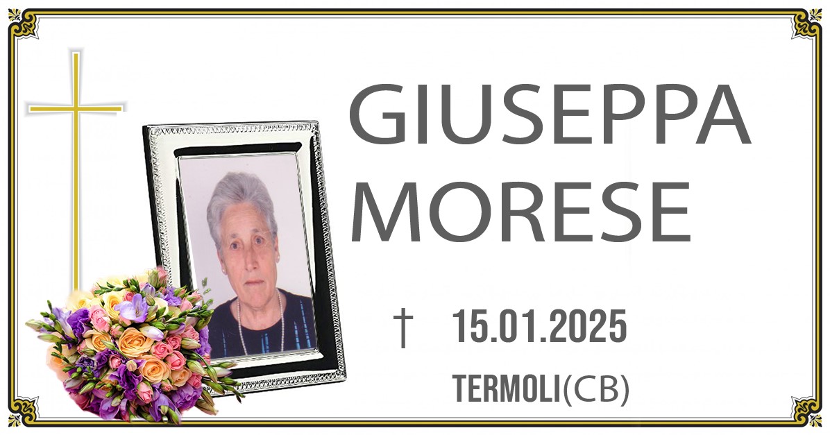 GIUSEPPA MORESE 15/01/2025